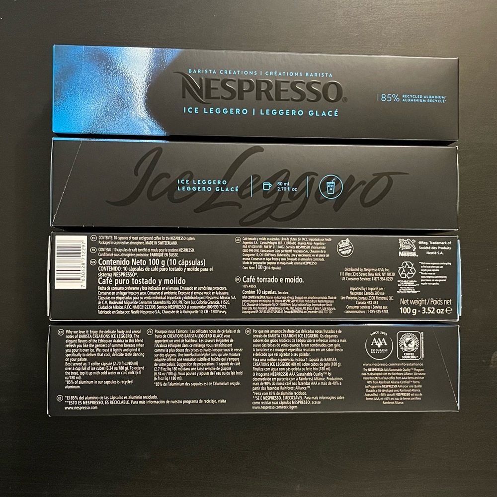 Nespresso Ice Leggero Coffee Pods